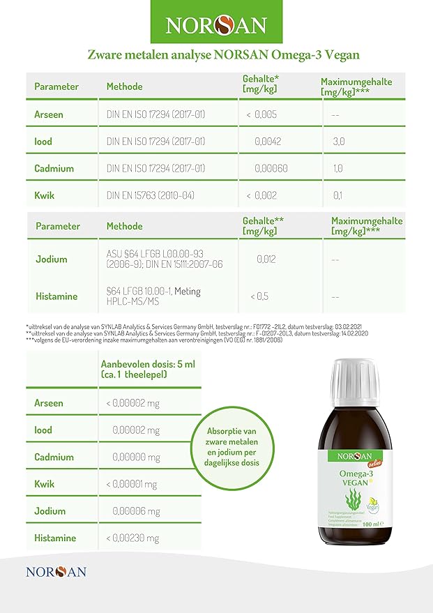 NORSAN | ACEITE VEGANO DE ÓMEGA-3 | 2000 MG