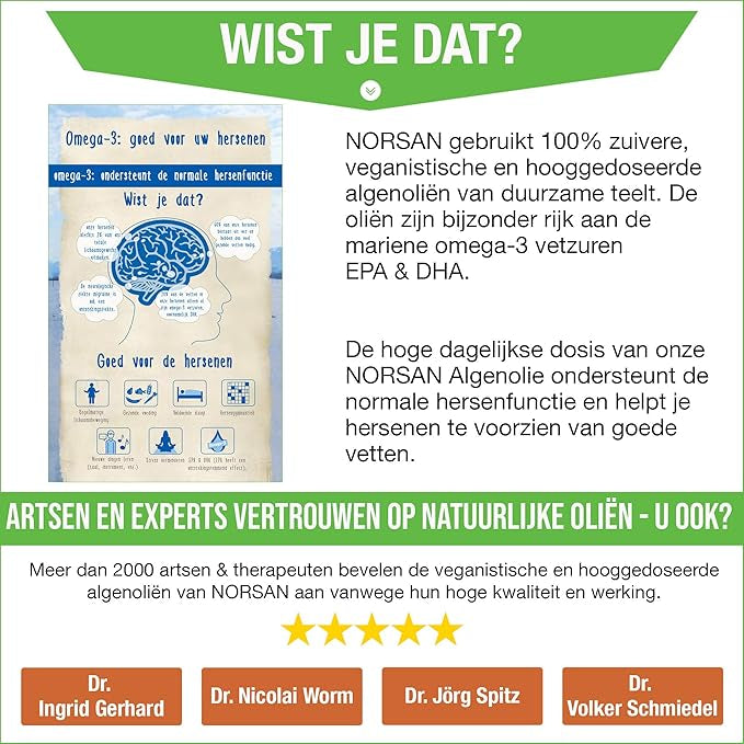 NORSAN | ACEITE VEGANO DE ÓMEGA-3 | 2000 MG