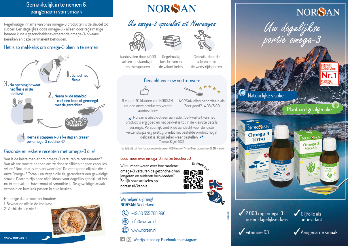 NORSAN | ACEITE VEGANO DE ÓMEGA-3 | 2000 MG
