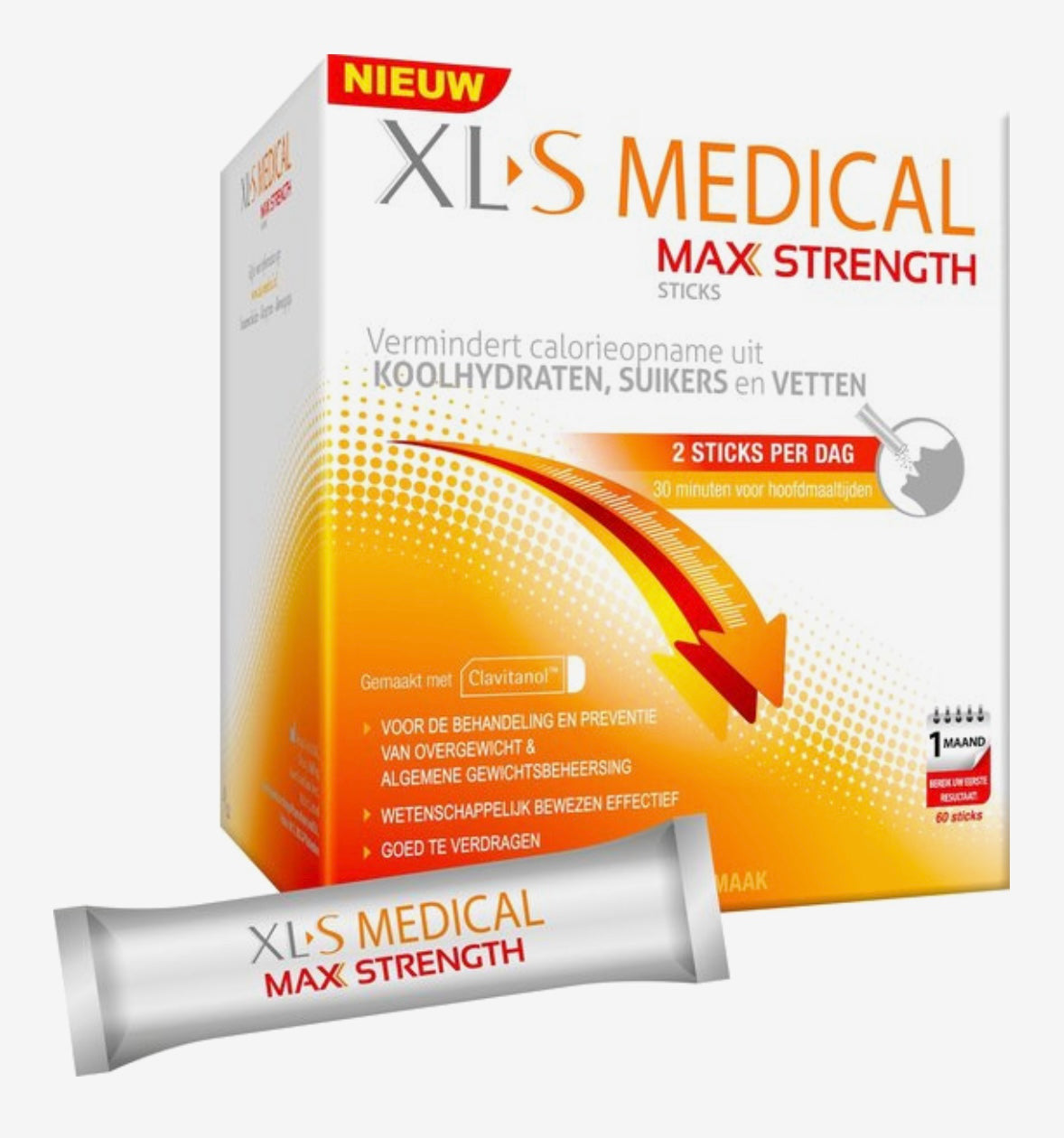 XL-S MEDICAL MAX STRENGTH | 60 STICKS | GRATIS VERZENDING