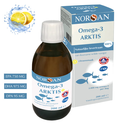 NORSAN | OMEGA-3 ARKTIS NATUURLIJK LEVERTRAAN | 2000 MG