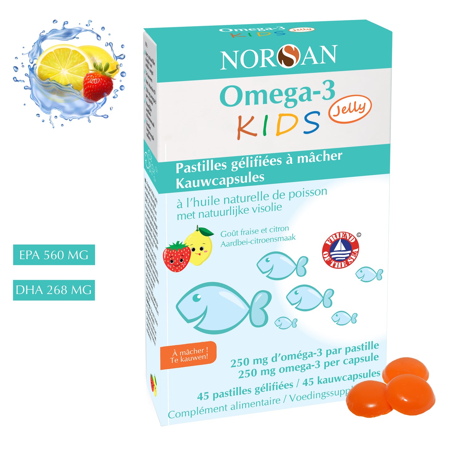 NORSAN | OMEGA-3 KIDS JELLY | 1000 MG