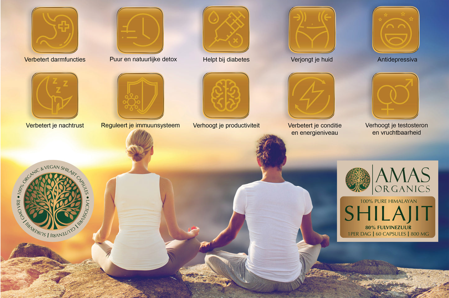 AMAS ORGANICS | 100% PURE HIMALAYAN SHILAJIT CAPSULES