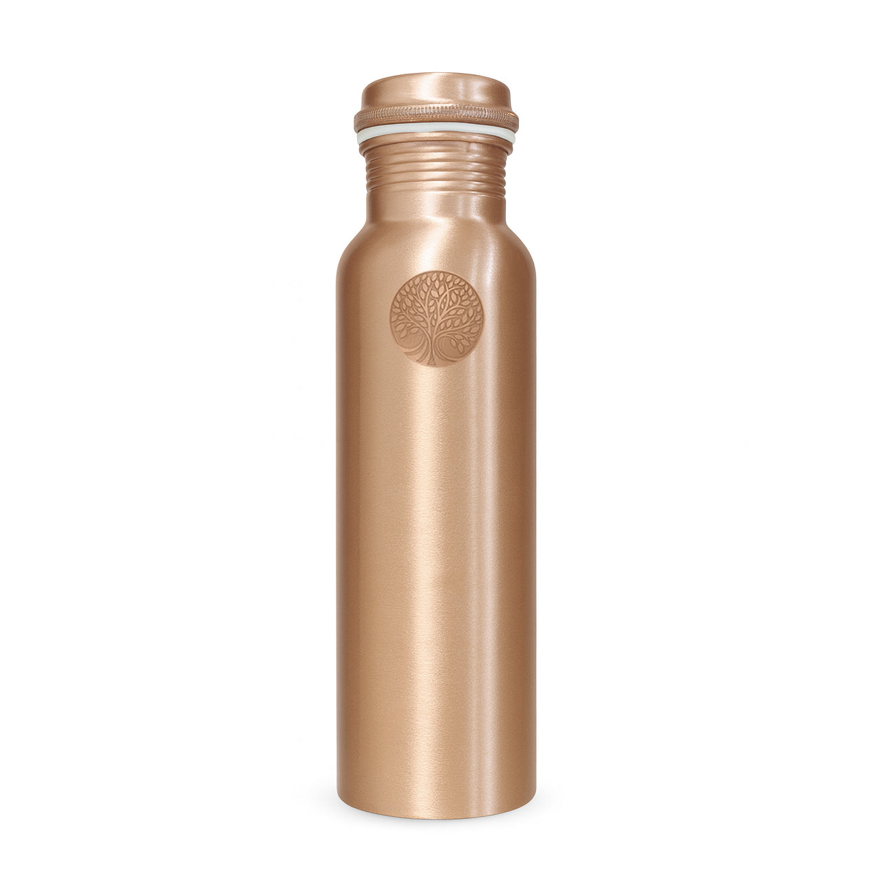 AMAS ORGANICS | 100% PUUR KOPEREN WATERFLES PLAIN | PREMIUM QUALITY | HANDGEMAAKT EN UNIEK | 950 ML | 350 G
